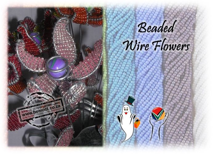 Beaded Flowers|Beaded Wire Flowers