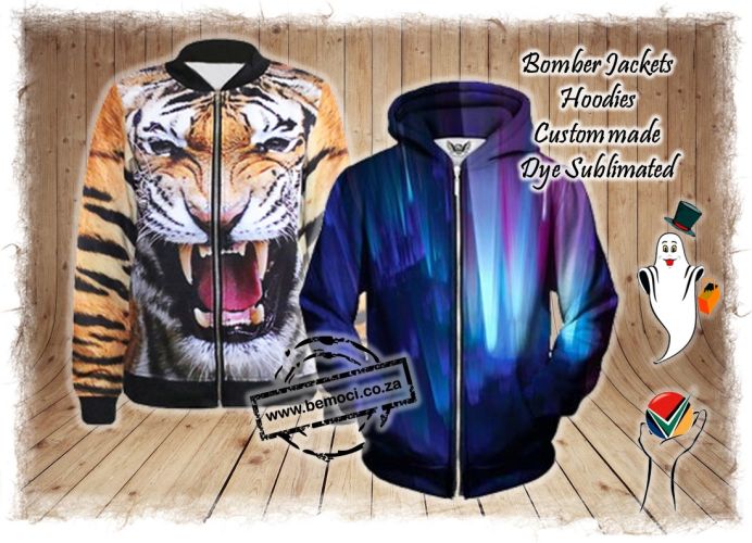 Hoodie Jacket with full front zip custom printed