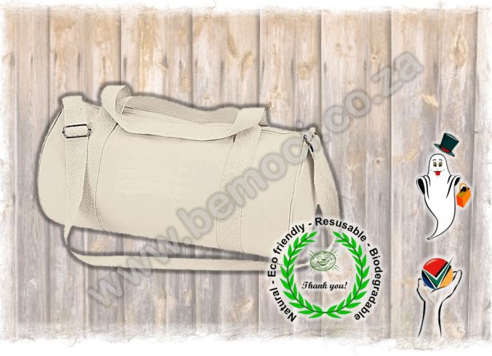Bush Safari Travel Barrel Duffel Bags, Cotton Canvas