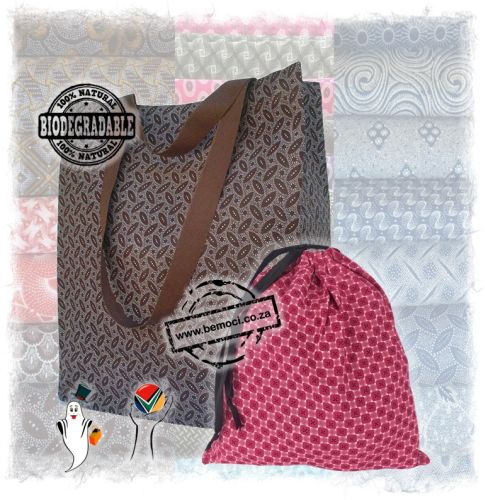 ShweShwe Bags Tote Shopping Souvenir Grocery Gift Drawstring Bags and Backpacks