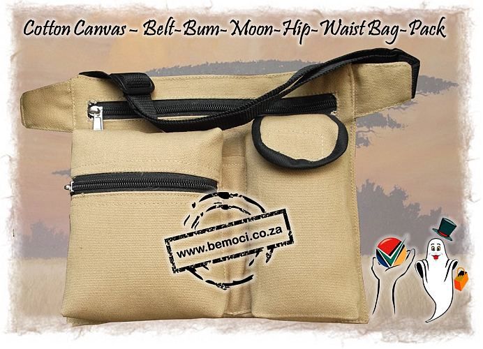 Cotton Canvas Waist Bag or Pouch 