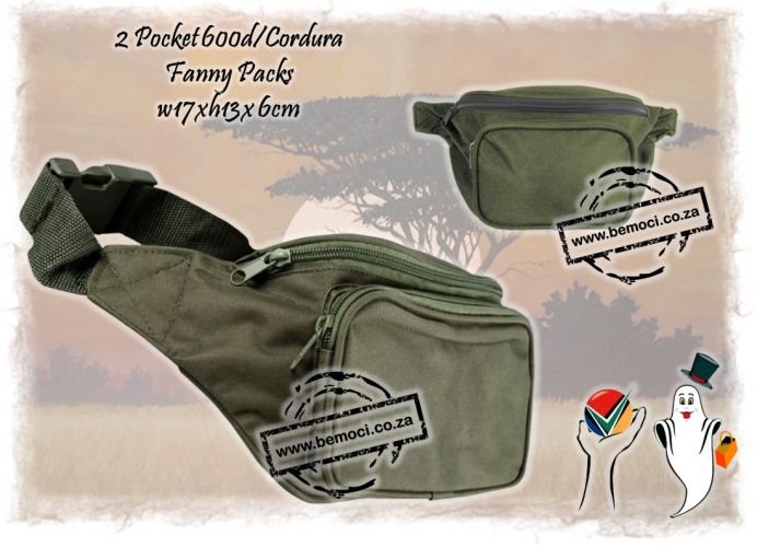 Fanny Packs 600D Cordura Polyester Canvas Embroidered