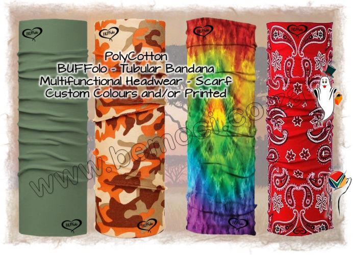 BUFF, olos Dye Sublimated Custom Printed Wrap around Step and Repeat Print