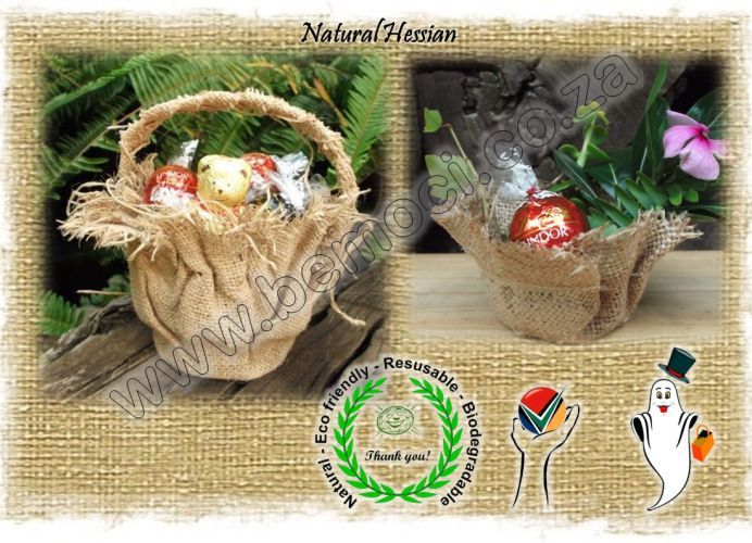Hessian Burlap Jute Baskets, Table Decorations, Gift Baskets