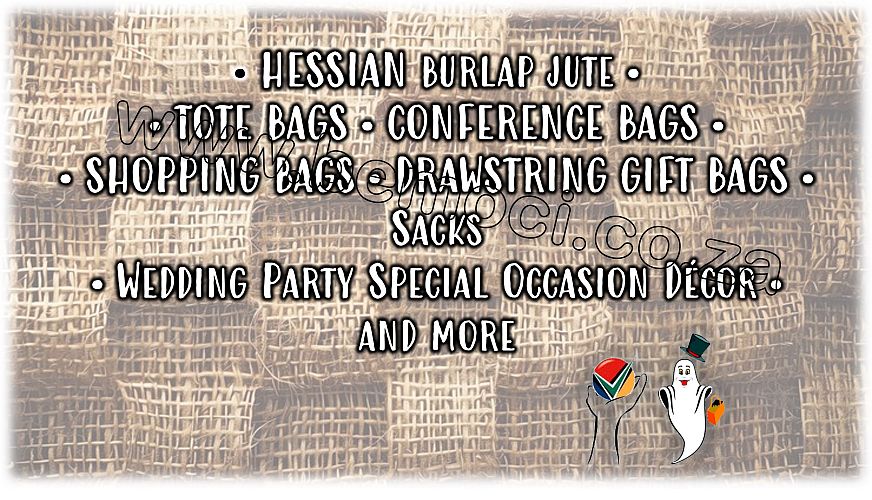 Burlap Hessian Jute Bags, Sacks, Decor Accessories