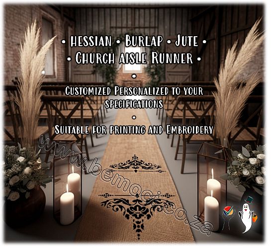 Hessian Jute Burlap Church Aisle Runners
