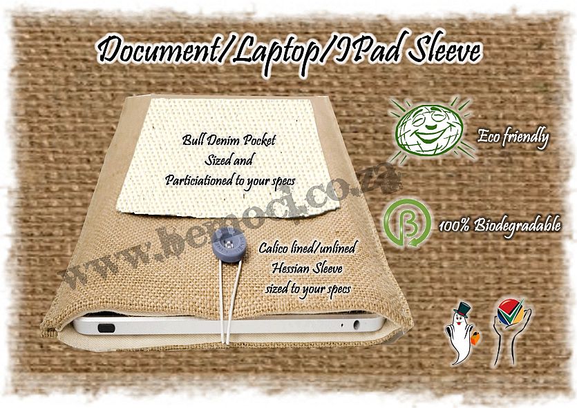Hessian Jute Burlap Laptop, Ipad, Covers, Sleeves 