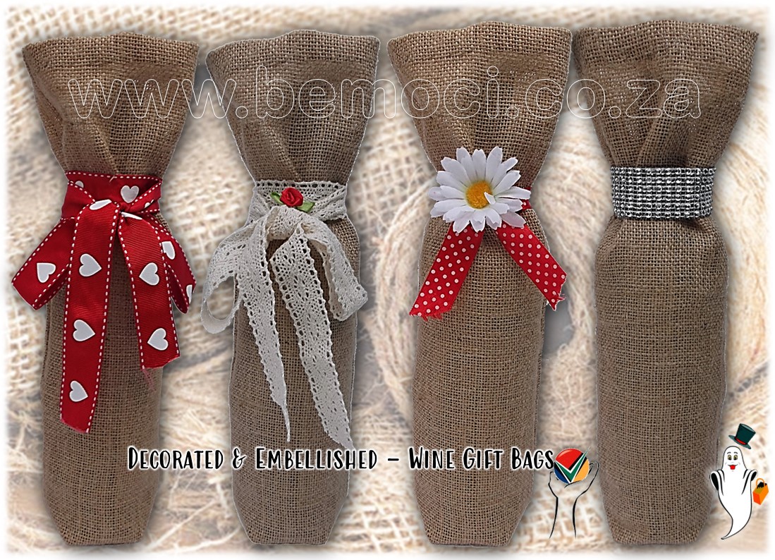 Wine Bags, Hessian Jute Burlap, Gift Wine Bags Sleeves, Wedding Party Wine Bags, Personalized Wine Bags