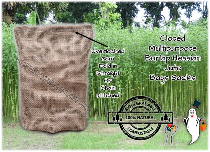 Hessian Jute Burlap Bags/Sacks,Multipurpose, Stitched closed