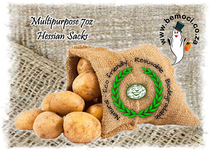 Hessian Jute Burlap Bags/Sacks, Potato Coal Ore Garden Refuse Multipuropose Bags/Sacks, 7oz