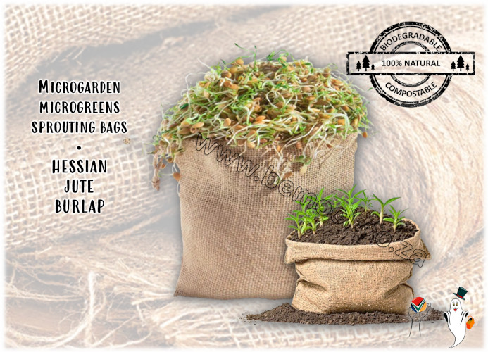 Hessian Burlap Jute Seedling Microgarden Microgreens Sprouting Bags