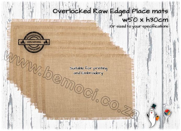 Hessian Jute Burlap Placemats, Rustic