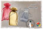 Organza Drawstring Bags, Gusseted.