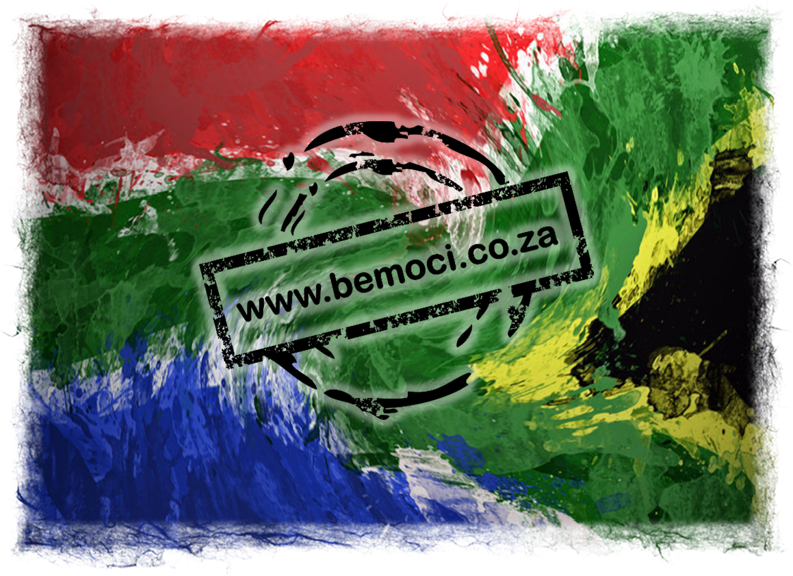 South Africa Flag Print Artistic.