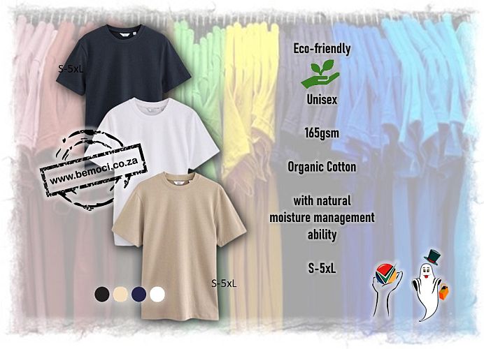 Organic Cotton 160gsm Unisex Crew Neck T-Shirts