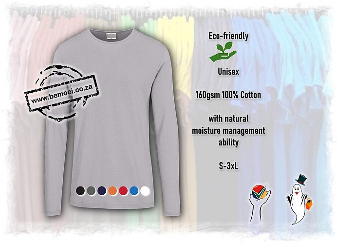 Long Sleeve T-Shirts, 160gsm Cotton, Unisex