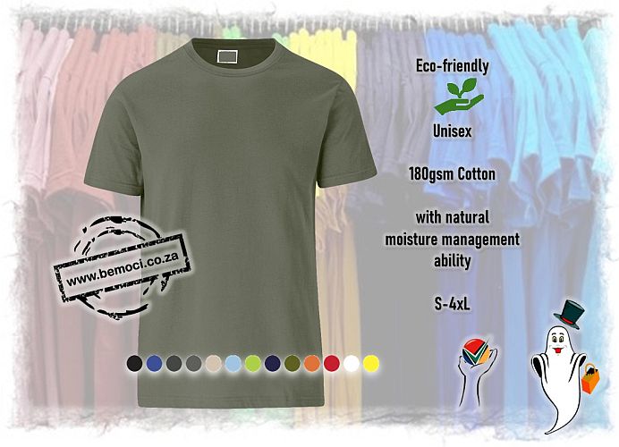 Crew Neck T-Shirts, 180gsm Cotton