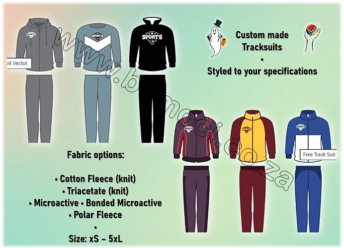 Tracksuits Custom made